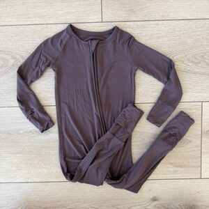 Little Sleepies Dark Choclate Zippy, 18-24m
